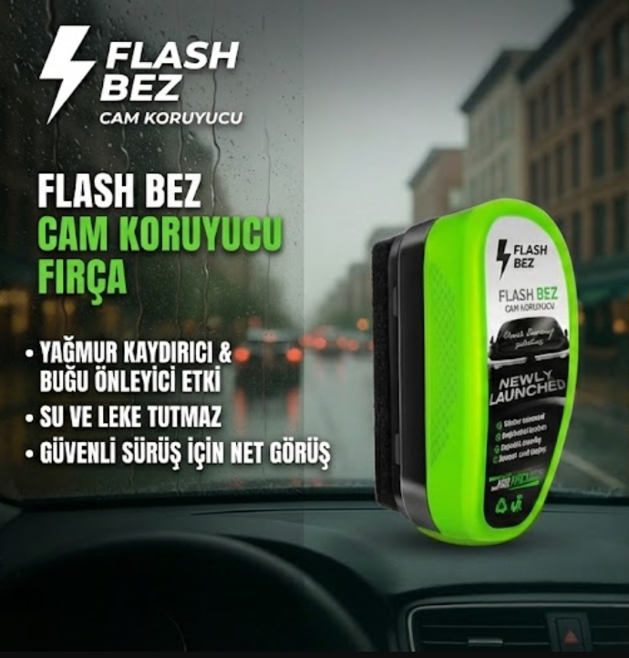 Flash Bez Cam Silme Süngeri