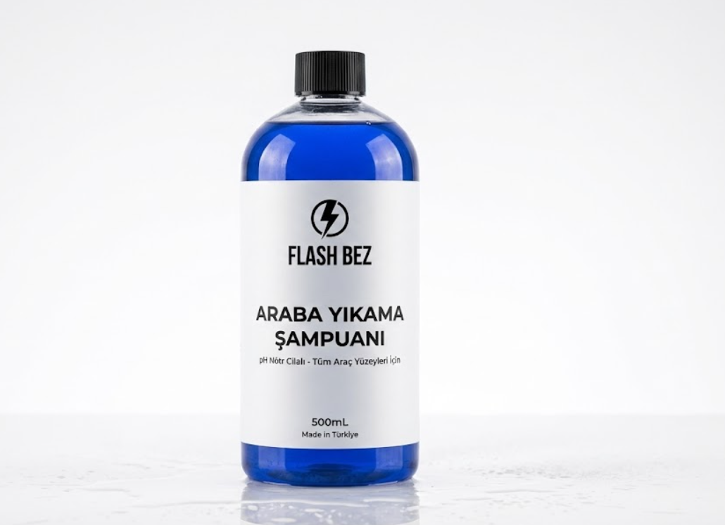 Flash Bez │ pH Nötr Cilalı Araba Yıkama Şampuanı 500mL