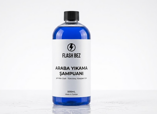 Flash Bez │ pH Nötr Cilalı Araba Yıkama Şampuanı 500mL