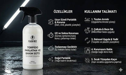 Flashbez │ Torpido Parlatma ve Bakım Sütü 50 ML