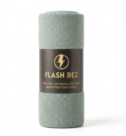 Flash Bez Yeni Nesil Çok Amaçlı 20'li Rulo mikrofiber Temizlik bezi
